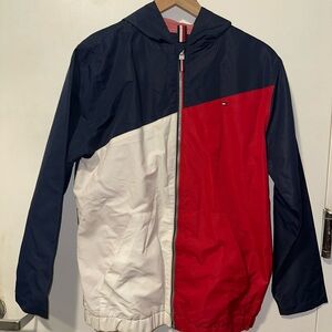 ‼️SALE‼️ Tommy Hilfiger kids Tricolor hooded Windbreaker